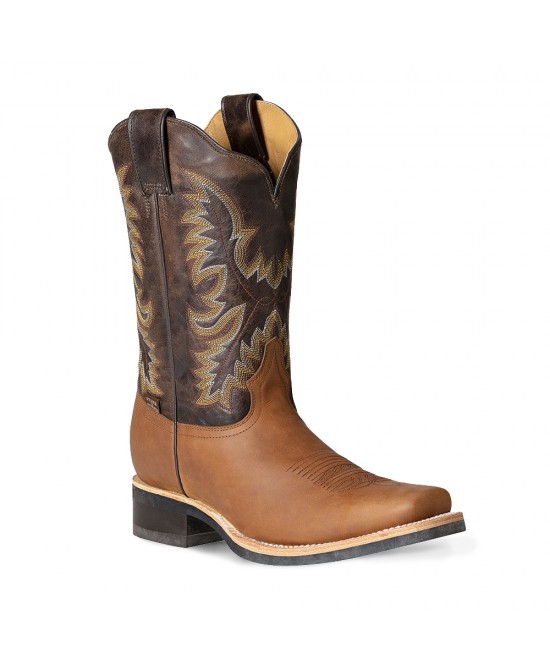 Stars & Stripes - Men's WB-55 Brown Two-Tone Cowboy Boots