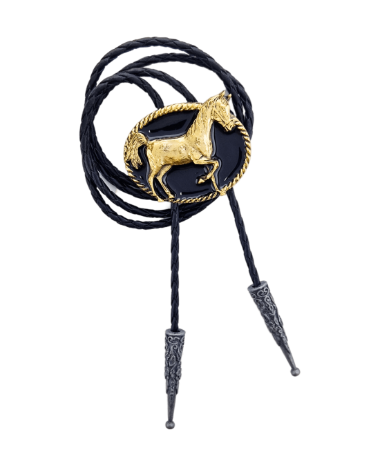 Bolo Tie - Horse Gold