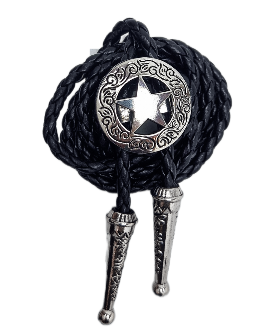 Bolo Tie - Star Scroll