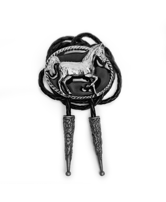 Bolo Tie - Horse Silver