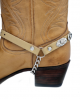 Boot Straps  - Oval Beige