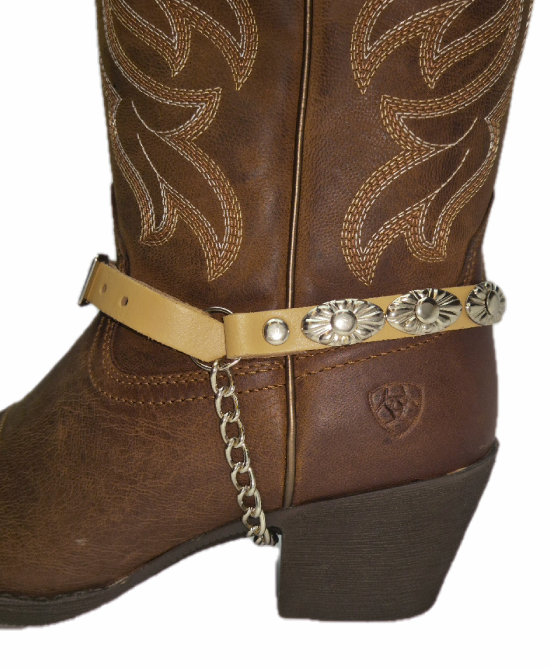 Boot Straps  - Oval Beige