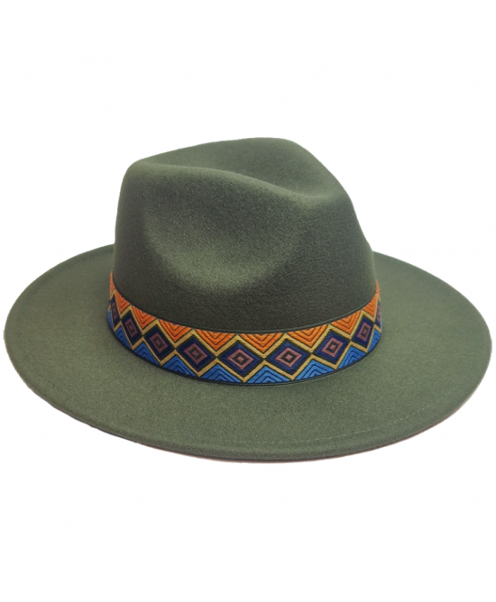 Felt Hat - Green - One Size