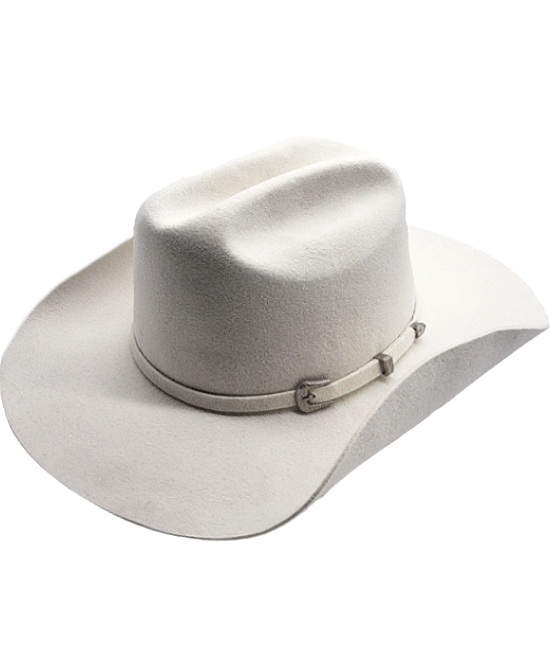 Wool Felt Buckle Hat Band Western White Hat 