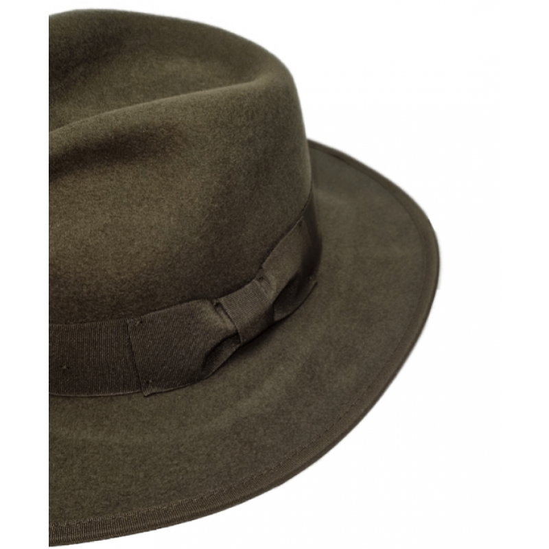 Wool Felt Hat Brown 6325