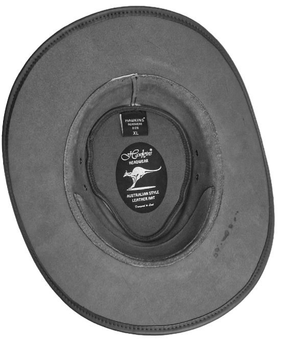 Leather Western Hat - Outback Trailblazer Australian Black