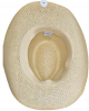 Straw Western Hat with Brown Hatband - Sand