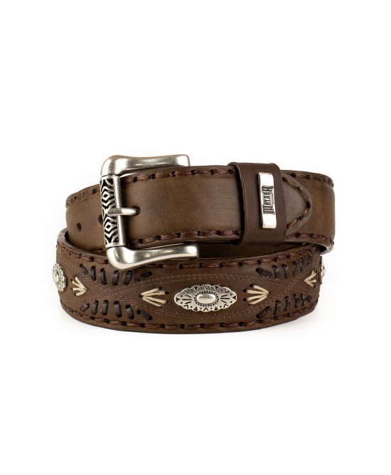 Mayura 338 Bovine Belt Brown Crazy Old Sadale