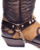 Boot Straps - Conical Wide Dark Brown