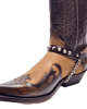 Boot Straps - Conical Wide Dark Brown