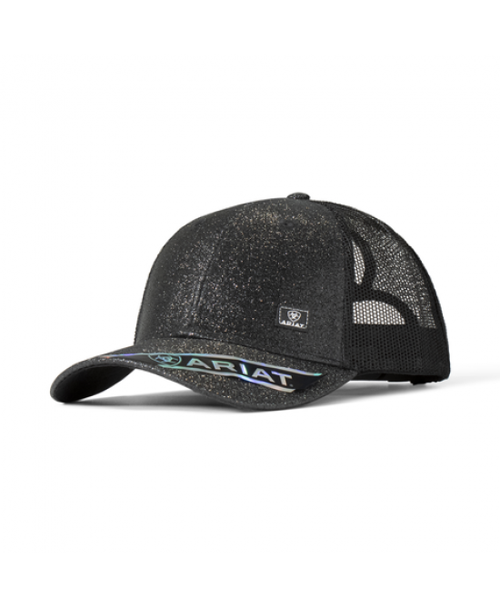 Trucker Hat - Ariat Messy Bun Glitter Cap