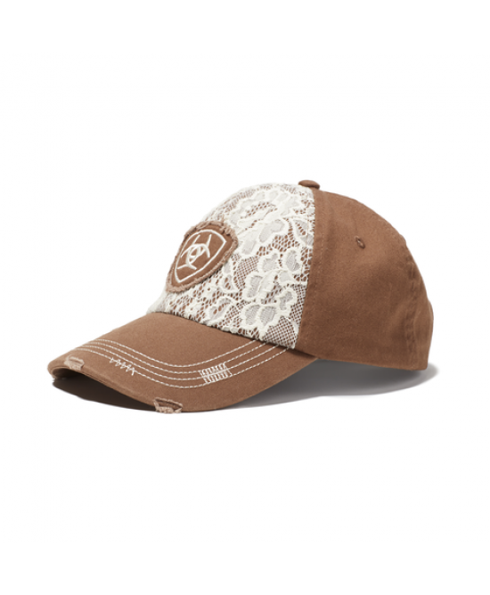 Trucker Hat -  Ariat Lace Logo Velcro Back Cap