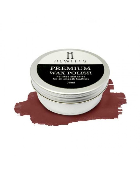 Hewitts Premium Wax Polish - Oxblood