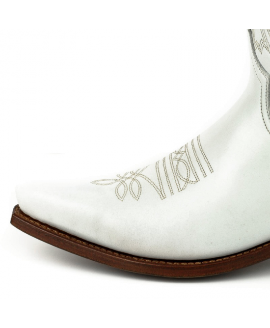 Mayura 1920 Western Biker Boot White