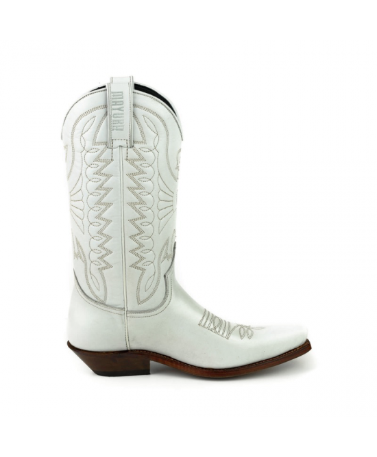 Mayura 1920 Western Biker Boot White