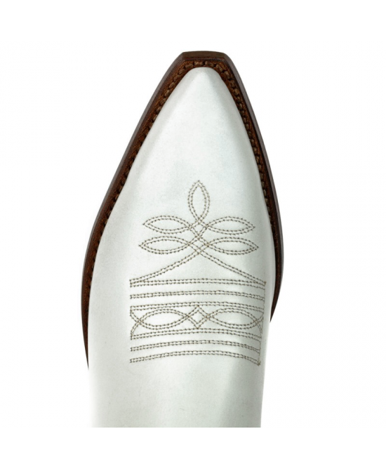 Mayura 1920 Western Biker Boot White