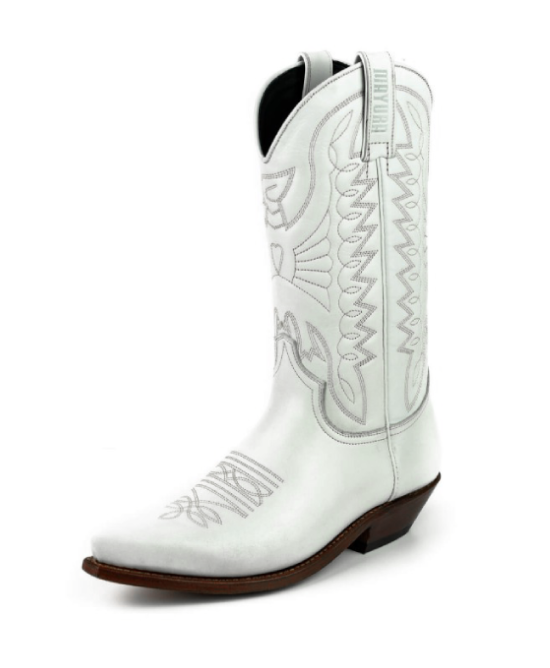 Mayura 1920 Western Biker Boot White