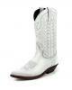 Mayura 1920 Western Biker Boot White