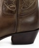 Mayura 2374 Dark Brown Ladies Cowboy Ankle Boots