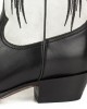 Mayura Wings 2666 Black Nappa White Split Suede