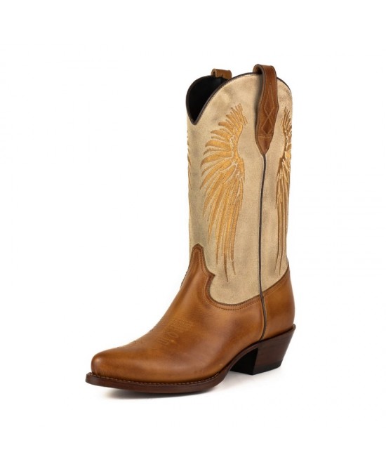 Mayura Wings 2666 Rony Totem Offwhite Split Suede