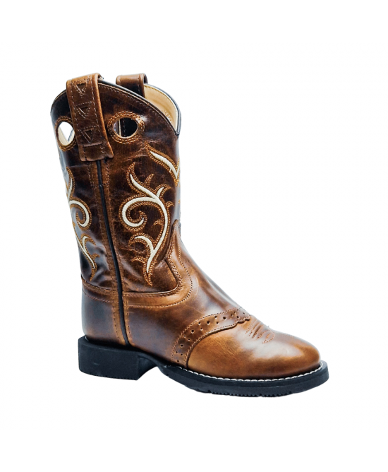 2 Tone Brown Cowboy Boot