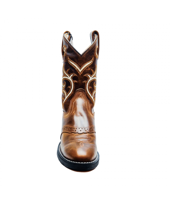 2 Tone Brown Cowboy Boot