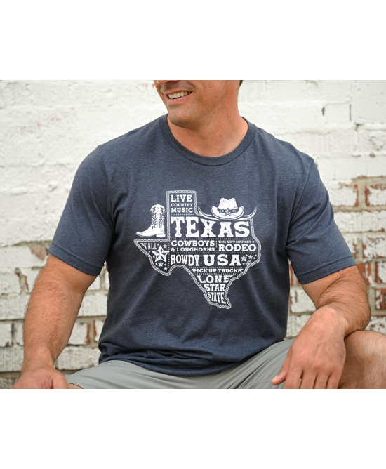 Rootin' Tootin' Tees - Texas Blue