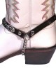 Boot Straps - Oval Dark Brown