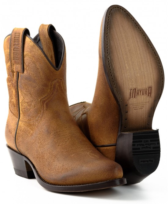 Mayura 2374 Serrapim Whisky Ladies Cowboy Ankle Boots