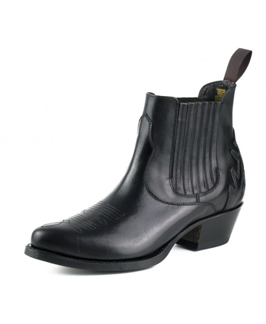 Mayura 2487 Marilyn Negro Ladies Cowboy Ankle Boots