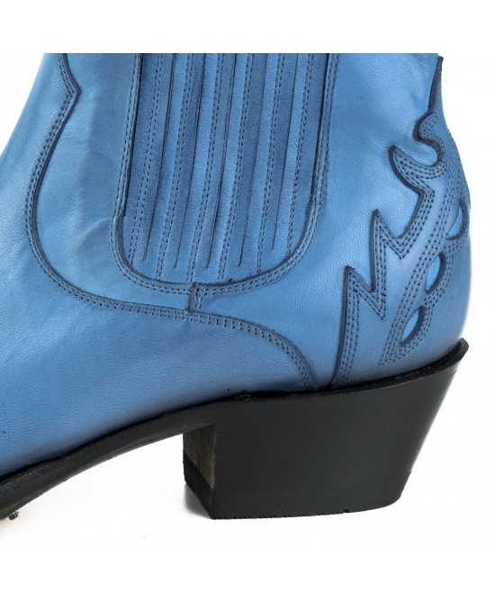 Mayura 2487 Marilyn Azul Ladies Cowboy Ankle Boots