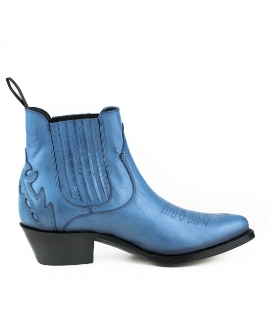 Mayura 2487 Marilyn Azul Ladies Cowboy Ankle Boots