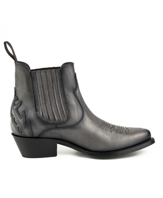 Mayura 2487 Marilyn Gris Ladies Cowboy Ankle Boots