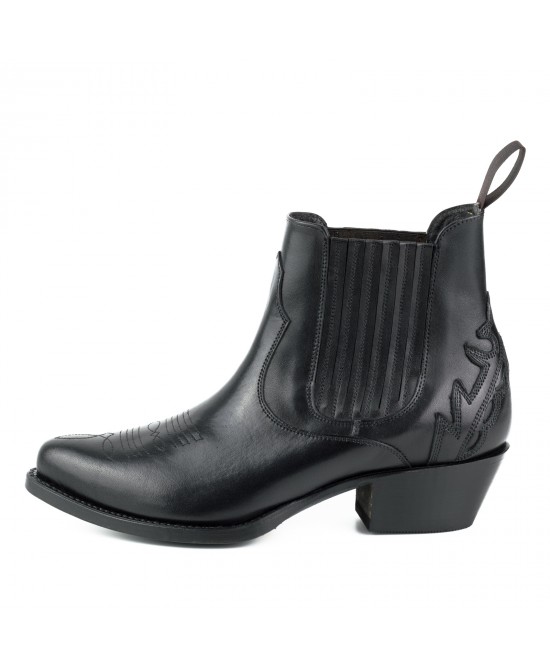 Mayura 2487 Marilyn Negro Ladies Cowboy Ankle Boots