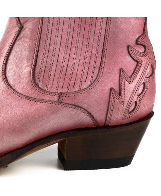 Mayura 2487 Marilyn Rosa Ladies Cowboy Ankle Boots