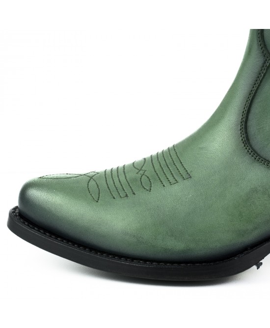 Mayura 2487 Marilyn Green Ladies Cowboy Ankle Boots