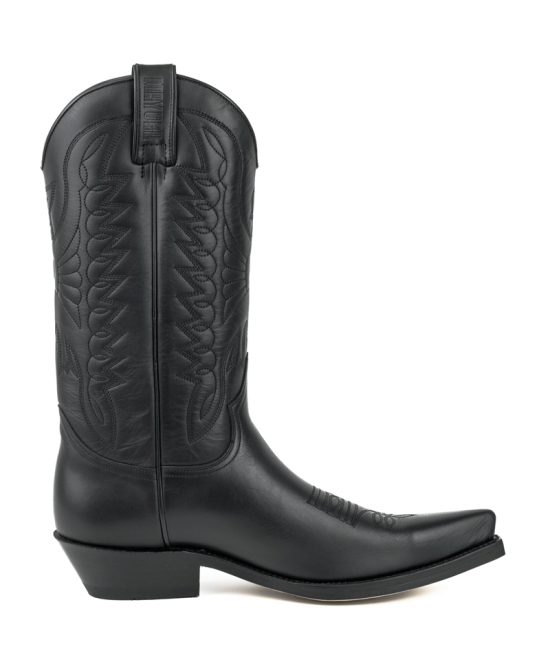 Mayura 1920-C Western Biker Boot Box Black